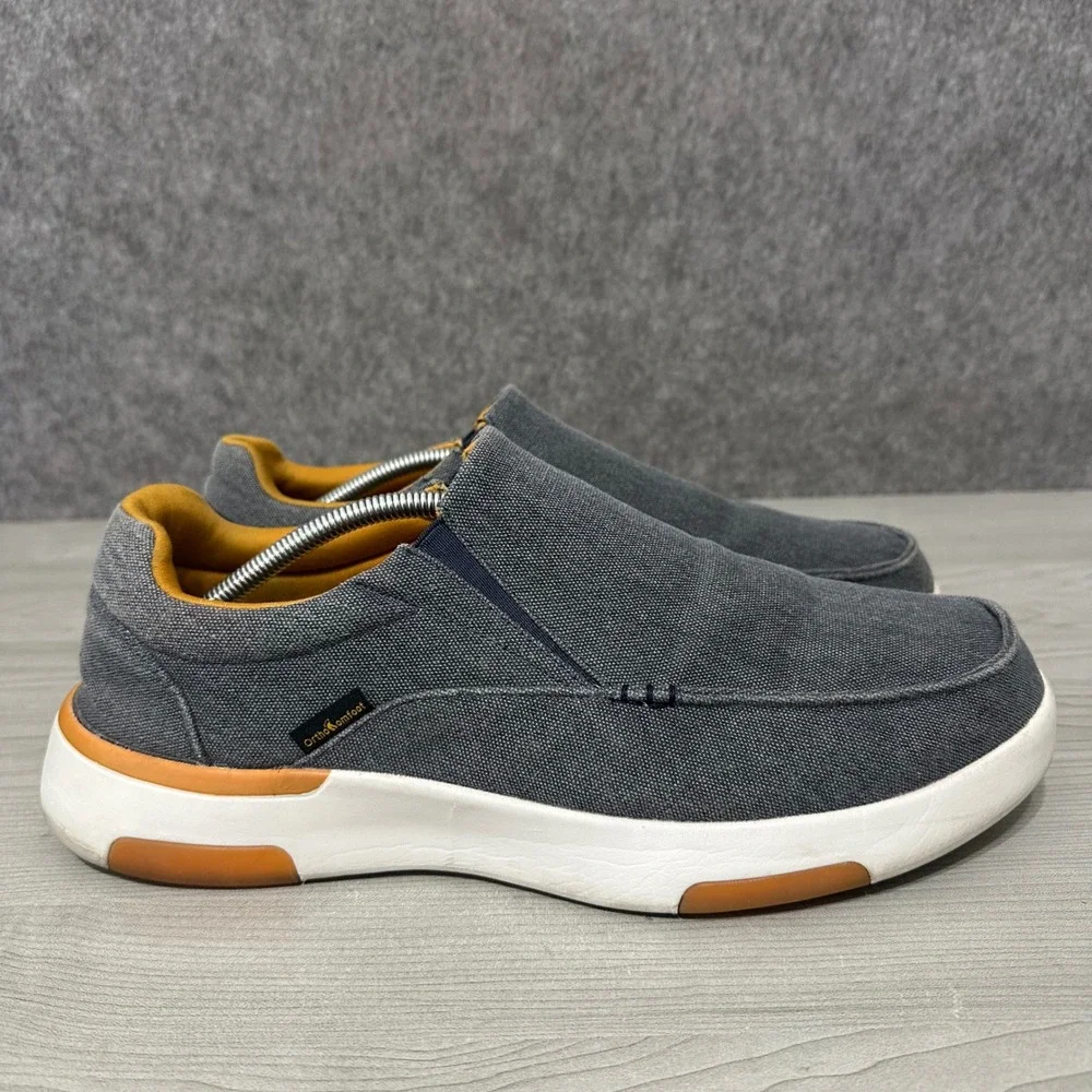 OrthoComfoot Slip On Loafers Mens EU‎ 47 US 13 Gray Arch Support Boat Shoes